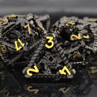 HDM251125C-black-01-hollow-dragon-metal-dnd-dice