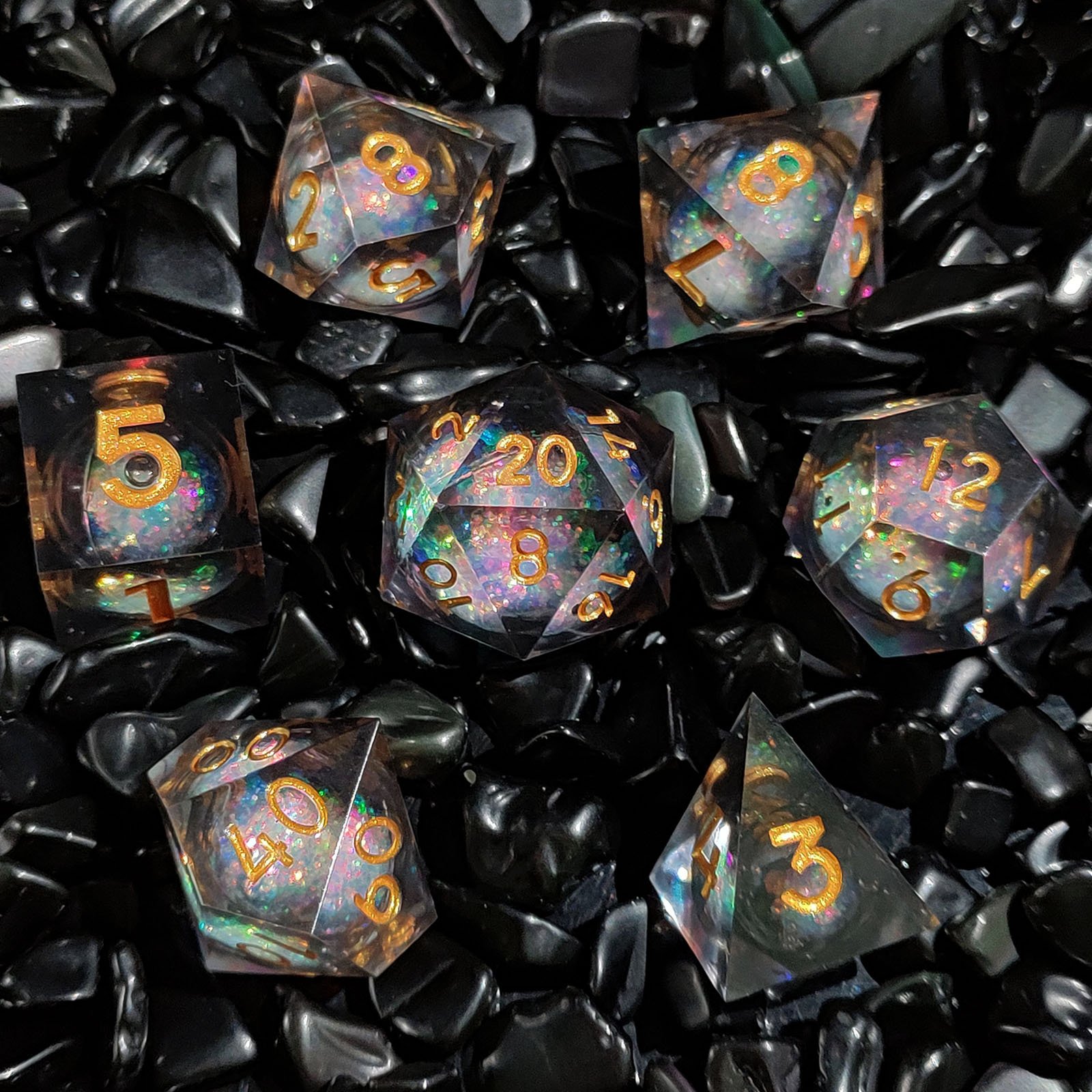 LCD251125B-black-gold-02-liquid-core-dice-set