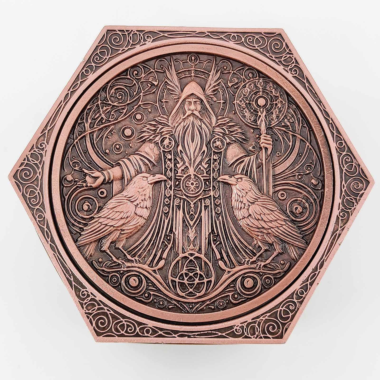 SPD251226A-Ancient-Copper-05-Viking-Dragon-Spinner-Dice-Bottom